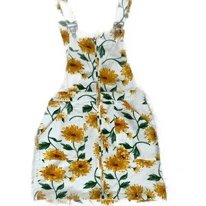 Forever 21 Flower Overall Dress
